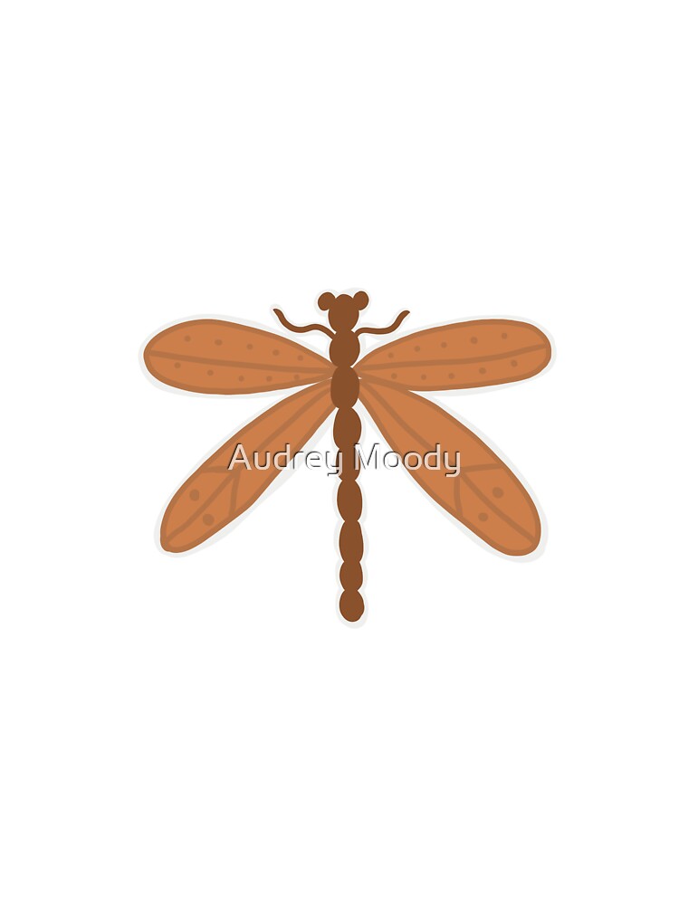 Orange Dragonfly by Audrey Moody