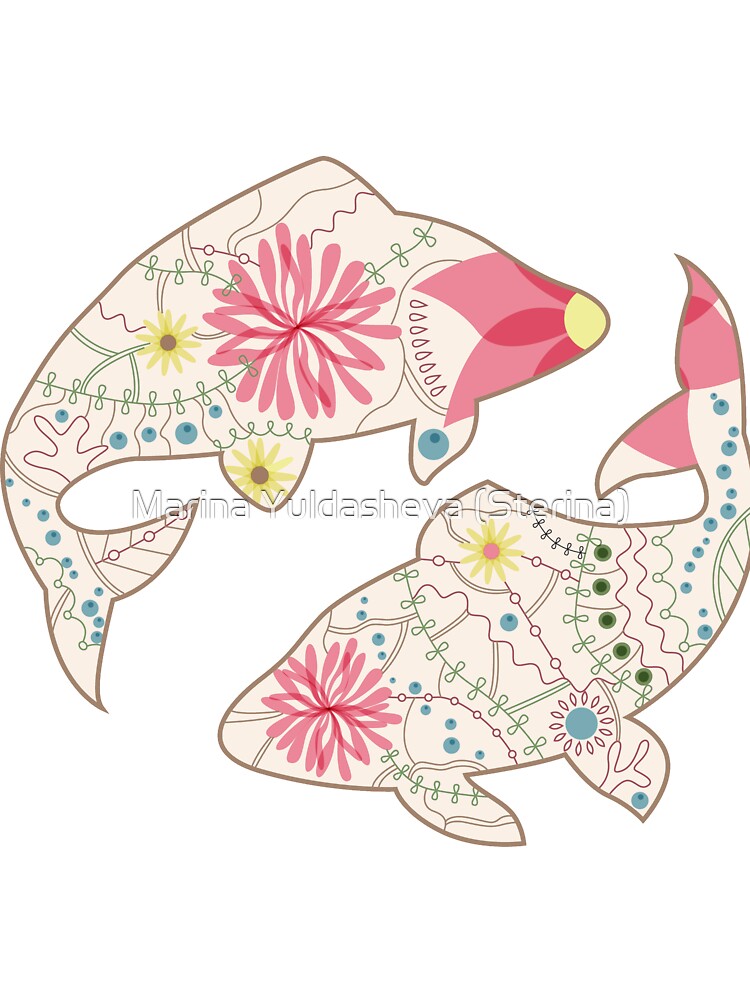 Pisces vintage by Marina Yuldasheva (Sterina) T-Shirts, Hoodie, Sweatshirt | BlankRebels.com (Image 3)