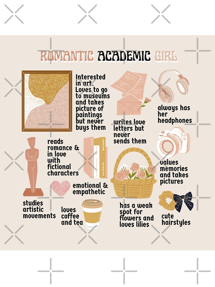 Romantic academic girl - Light background by Athenasgirl T-Shirts, Hoodie, Sweatshirt | BlankRebels.com (Image 3)
