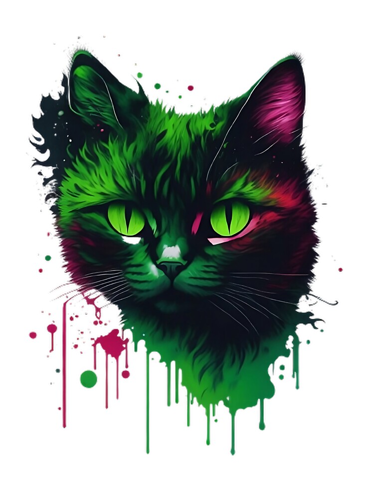 Kopie von Colorful Cat Face by MikesArtDesign