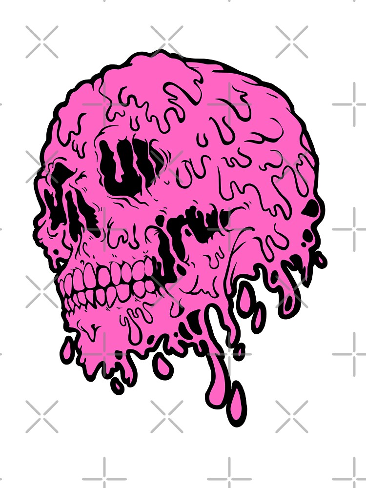 A FUCHSIA FLUID SKULL by infinitearte T-Shirts, Hoodie, Sweatshirt | BlankRebels.com (Image 3)