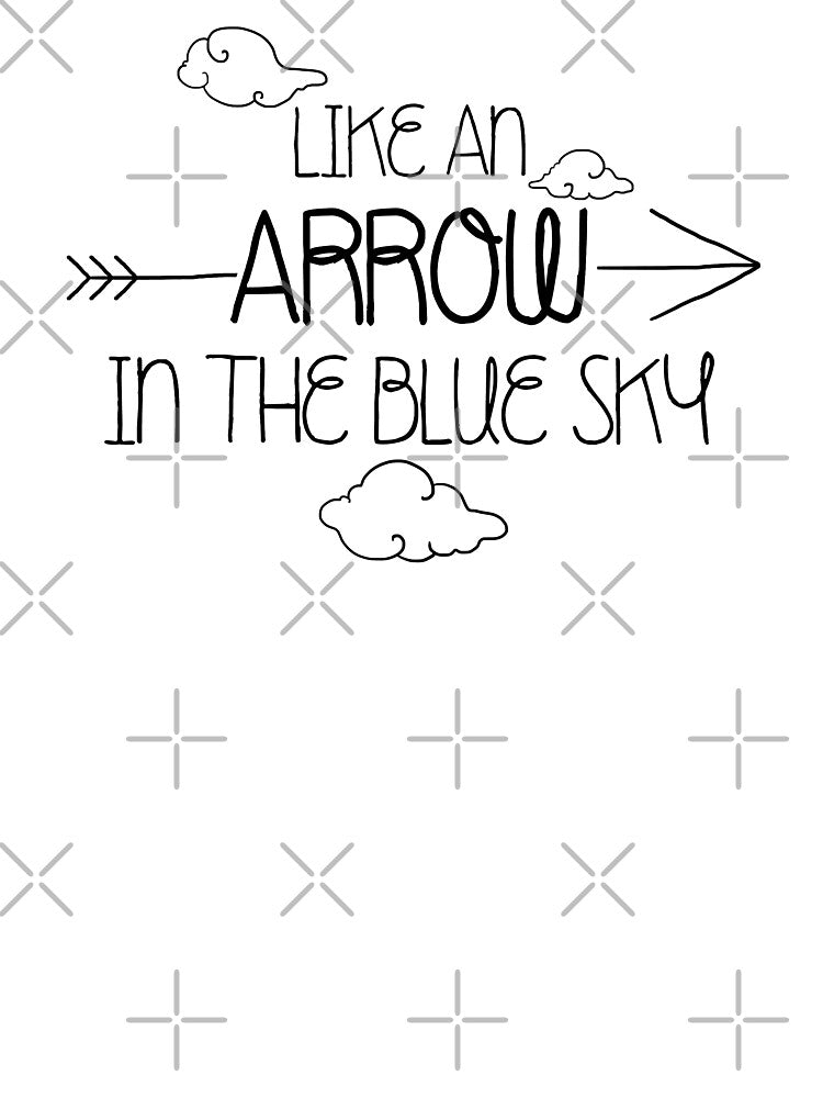 Like an Arrow in the Blue Sky Lettering Design by Khotekmei T-Shirts, Hoodie, Sweatshirt | BlankRebels.com (Image 3)