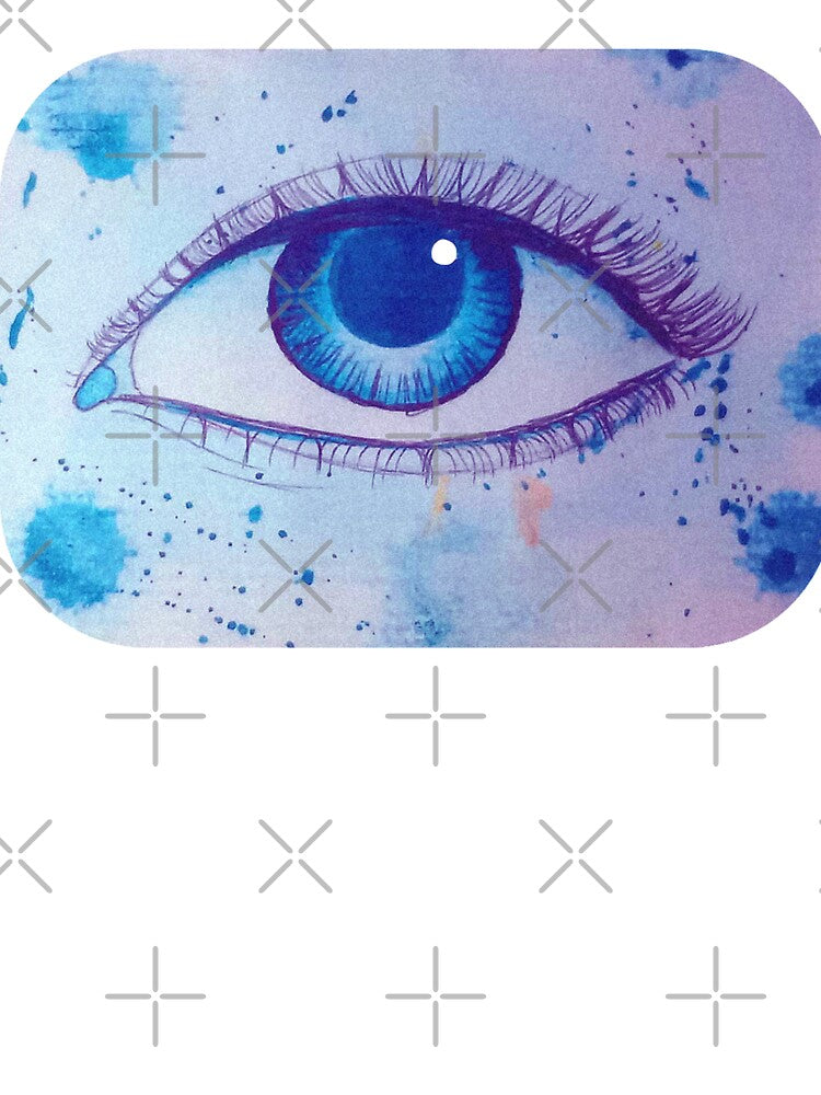 Big blue eye - watercolor painting. by Greitas T-Shirts, Hoodie, Sweatshirt | BlankRebels.com (Image 3)