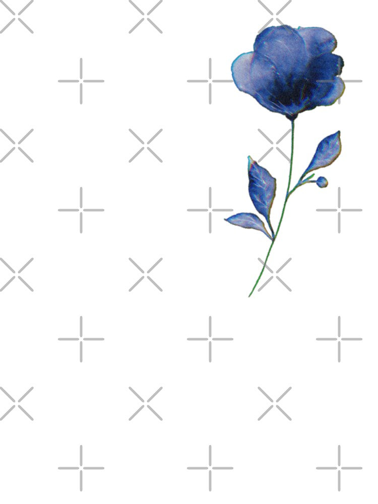 Aesthetic blue flower by Finally Awake T-Shirts, Hoodie, Sweatshirt | BlankRebels.com (Image 3)