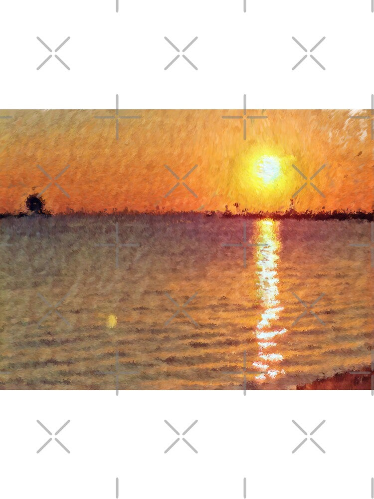 Impressionist Harbor Sunset by thechasbowie T-Shirts, Hoodie, Sweatshirt | BlankRebels.com (Image 3)