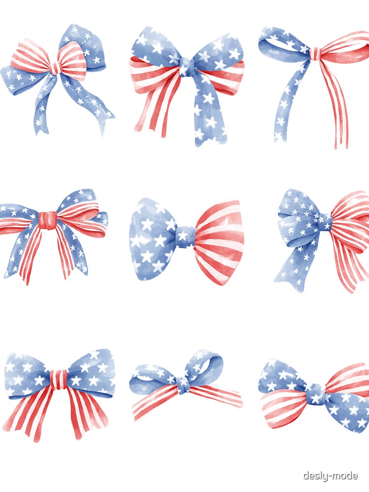 Coquette Bow American Tee | Independence Day Aesthetic Shirt | Gift for Her by desly-mode Hoodie, Sweatshirt (Image 3)