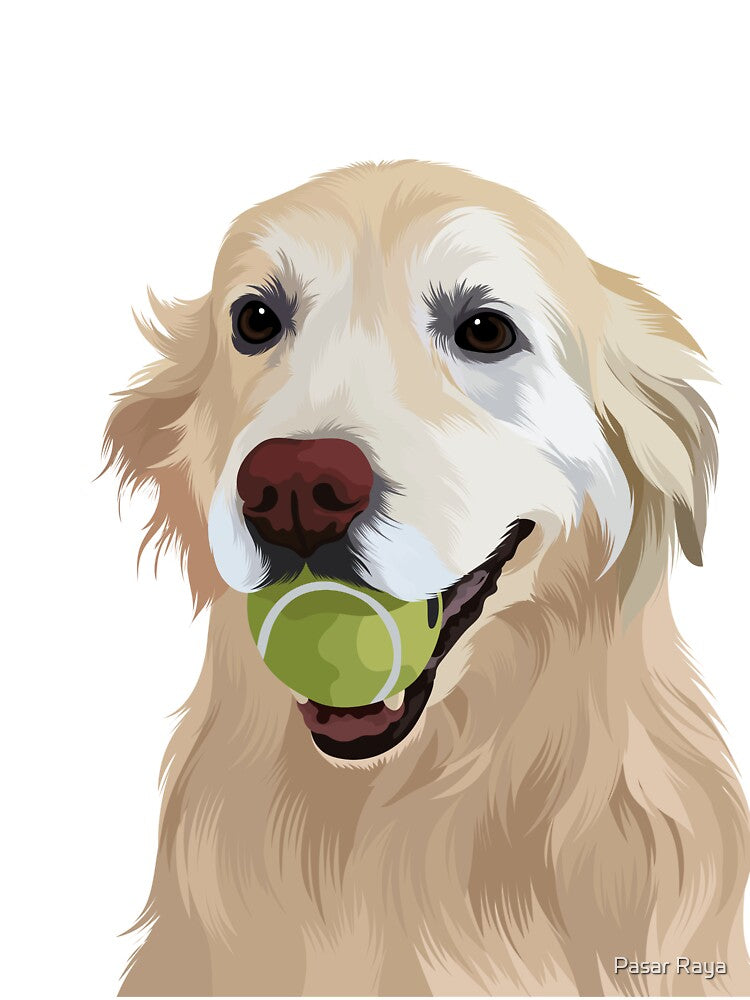 Golden Retriever dog bites the ball by Pasar Raya T-Shirts, Hoodie, Sweatshirt | BlankRebels.com (Image 3)