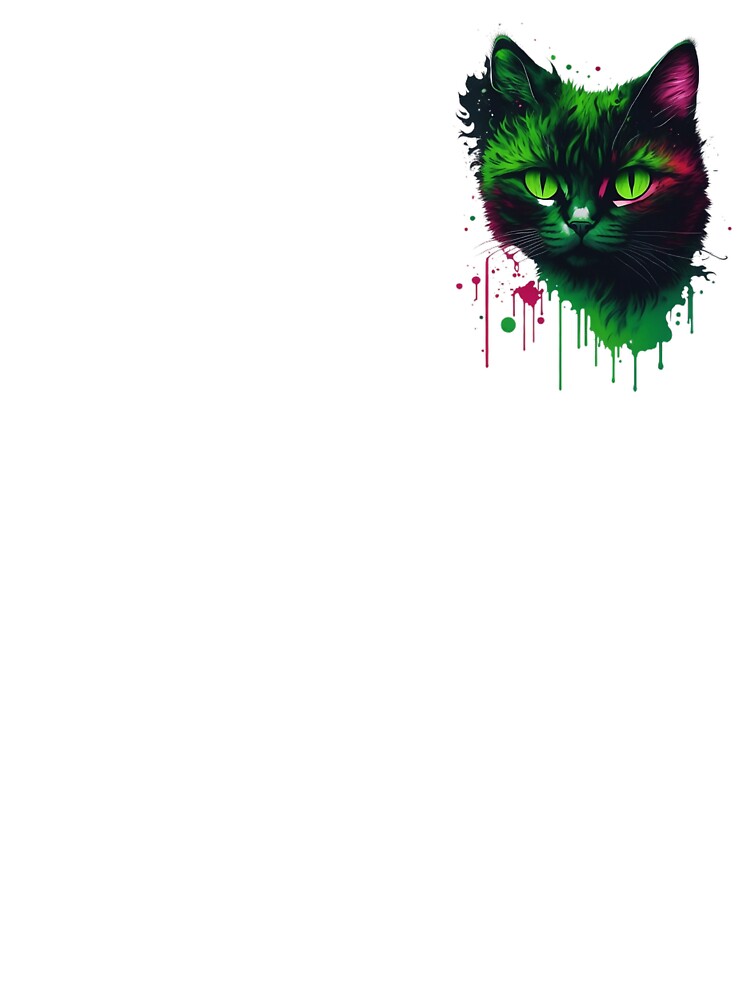Colorful Cat Face by MikesArtDesign