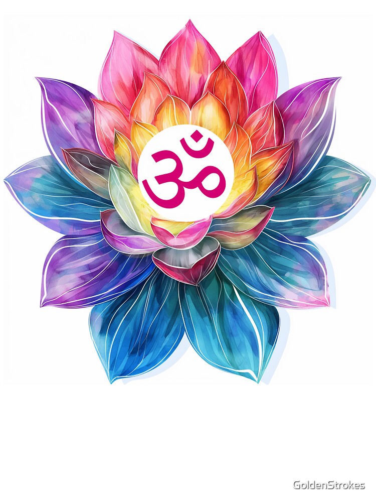 ॐ - OM - Lotus Chakra by Working Pajama T-Shirts, Hoodie, Sweatshirt | BlankRebels.com (Image 3)