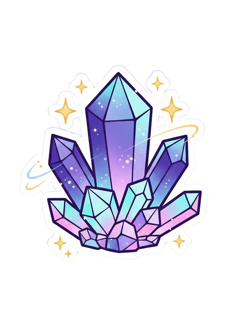 Mystical Crystal Cluster with Soft Glow by CosmicCutouts T-Shirts, Hoodie, Sweatshirt | BlankRebels.com (Image 3)