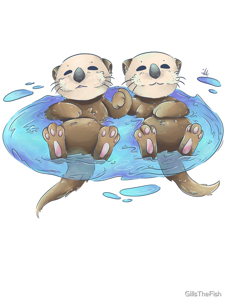Otter-ly Adorable by GillsTheFish T-Shirts, Hoodie, Sweatshirt | BlankRebels.com (Image 3)
