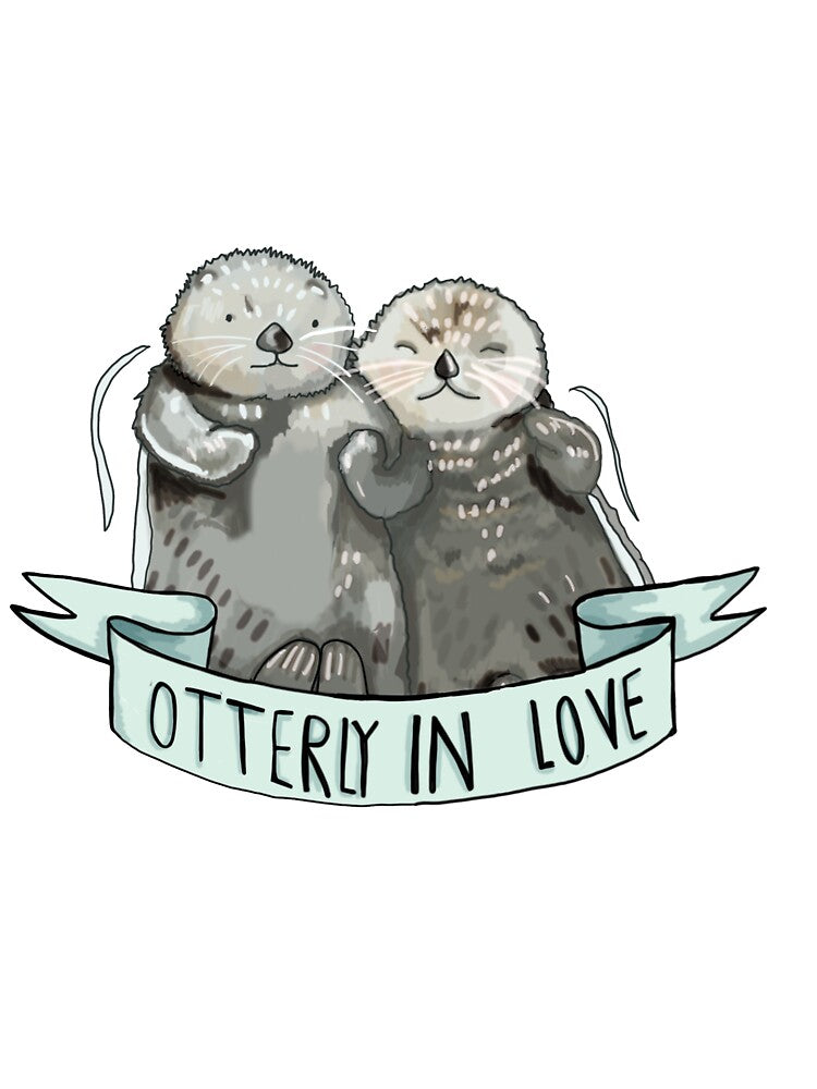 Otterly in Love by RiceDrawings T-Shirts, Hoodie, Sweatshirt | BlankRebels.com (Image 3)