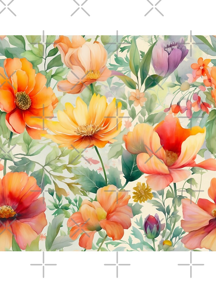 Springtime Floral Blooms 15 : Watercolor Floral Seamless Pattern for DIY Crafts and Home Decor by Shadi Rosenow... (Image 3)