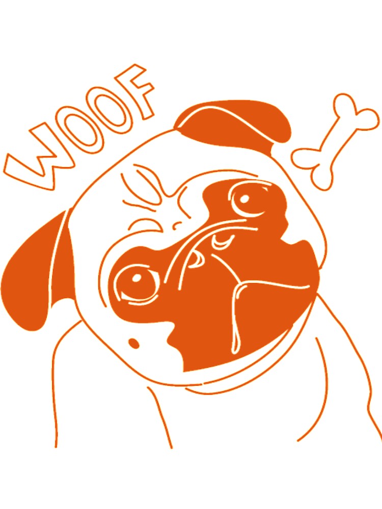 pug dog breed puppy with bone by BoldtMaria T-Shirts, Hoodie, Sweatshirt | BlankRebels.com (Image 3)