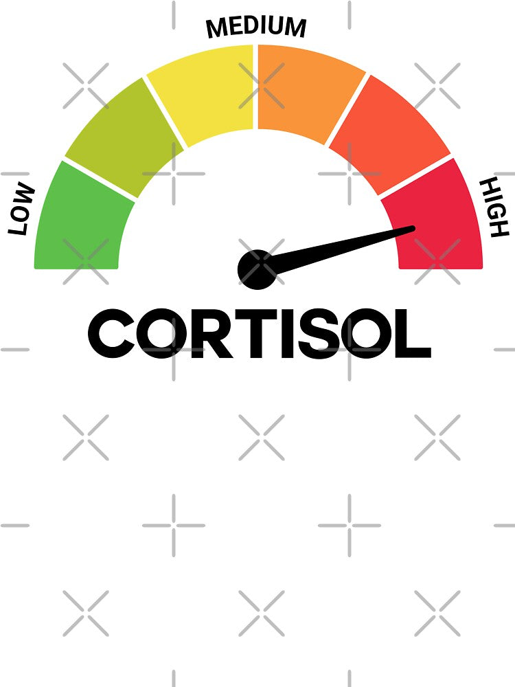 Funny Cortisol High Level Stress Meter Meme – Anxiety & Burnout Humor Design by artworkathome T-Shirts, Hoodie,... (Image 3)