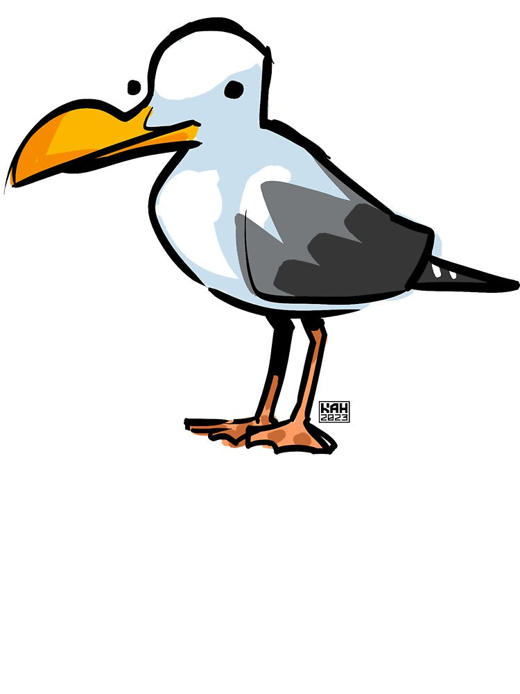 Silly Seagull Doodle by MrHinkleDraws T-Shirts, Hoodie, Sweatshirt | BlankRebels.com (Image 3)
