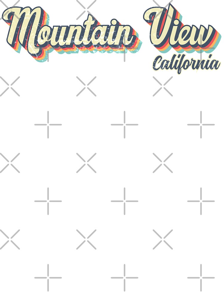 Mountain View City California Retro Vintage 70s rainbow by Teelogic T-Shirts, Hoodie, Sweatshirt | BlankRebels.com (Image 3)