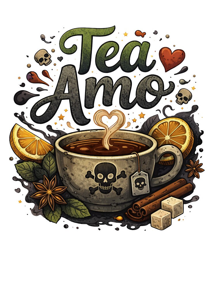 Tea Amo – Dark Tea Lover Aesthetic by FeelCreations T-Shirts, Hoodie, Sweatshirt | BlankRebels.com (Image 3)