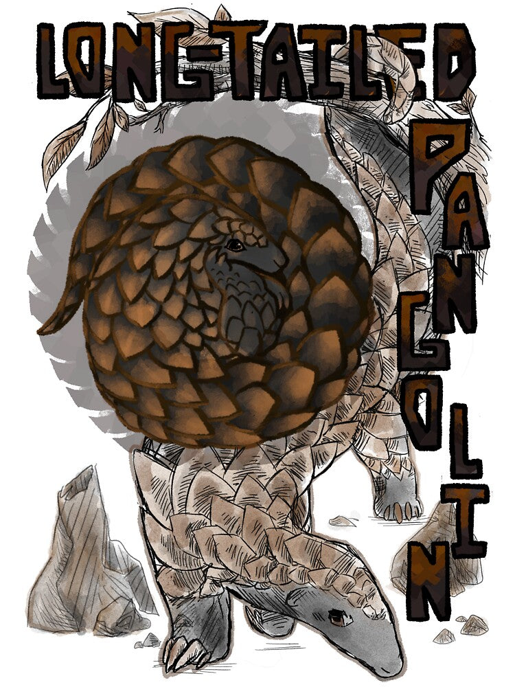 Long Tailed Pangolin (Text) T-Shirts, Hoodie, Sweatshirt