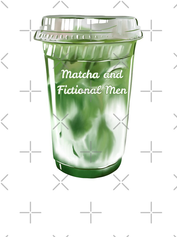 Matcha and Fictional Men – Bookish Sticker by moonboundpress T-Shirts, Hoodie, Sweatshirt | BlankRebels.com (Image 3)