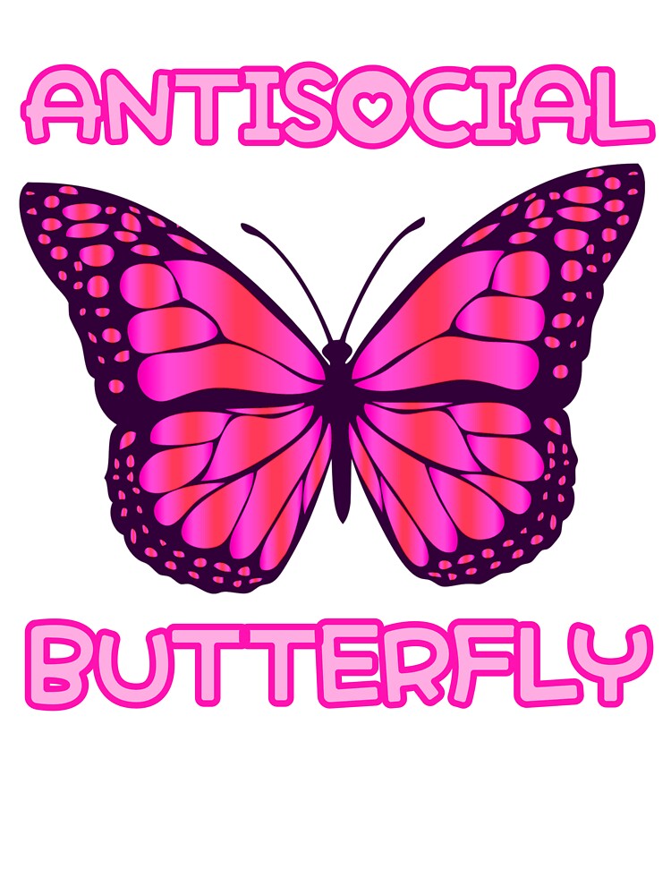 Antisocial Butterfly by aurora-borealis T-Shirts, Hoodie, Sweatshirt | BlankRebels.com (Image 3)
