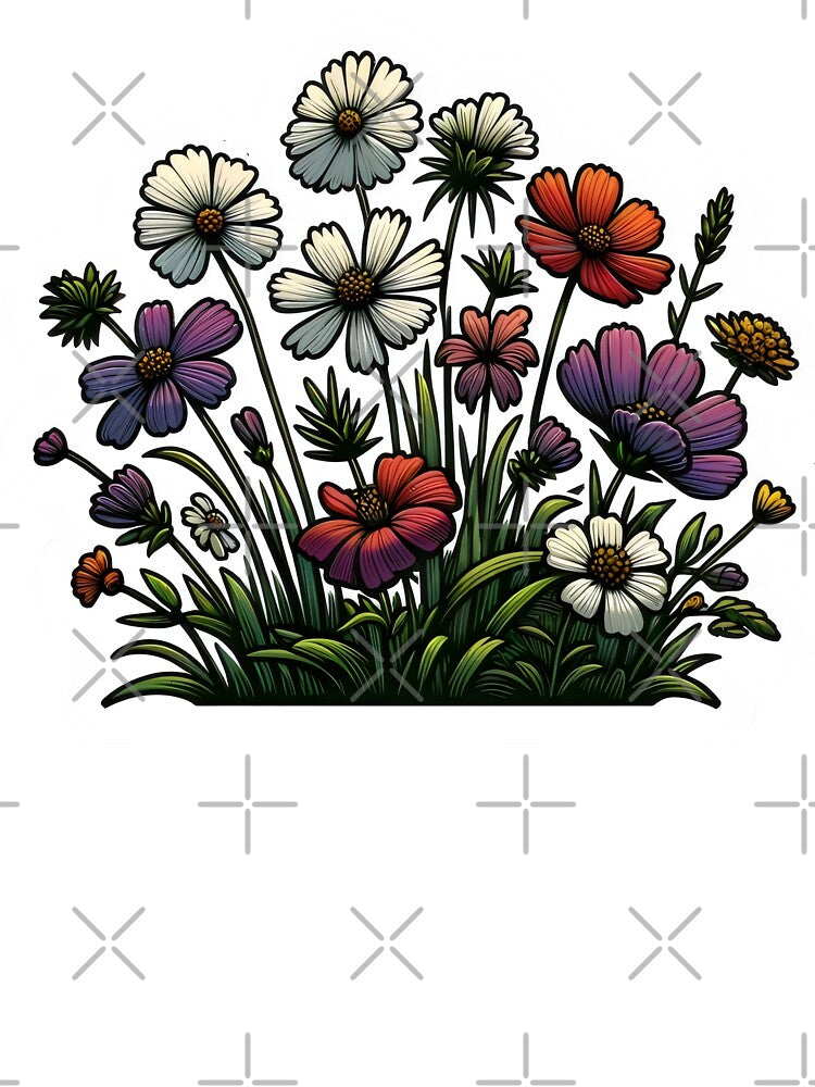 handdrawn wildflowers by Truck Stop One T-Shirts, Hoodie, Sweatshirt | BlankRebels.com (Image 3)
