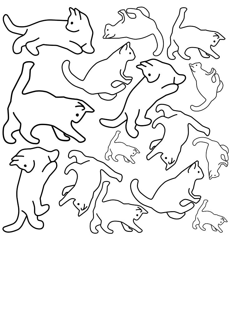 Minimal line art cat by BritishDelights T-Shirts, Hoodie, Sweatshirt | BlankRebels.com (Image 3)