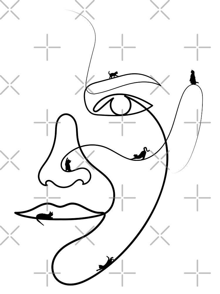 Cat Lover by One-Line-Artist T-Shirts, Hoodie, Sweatshirt | BlankRebels.com (Image 3)