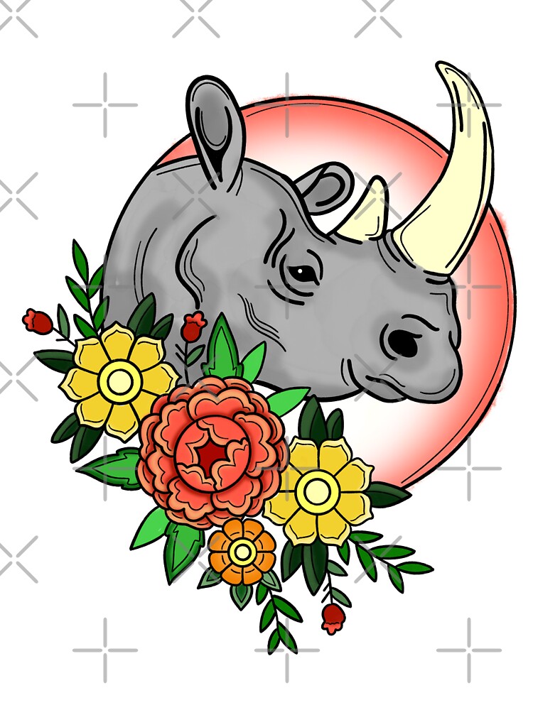 Rhinoceros by mikaylart T-Shirts, Hoodie, Sweatshirt | BlankRebels.com (Image 3)