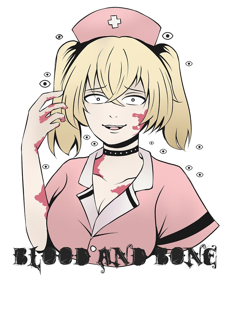 Anime nurse, Gothic anime by JuliaPop T-Shirts, Hoodie, Sweatshirt | BlankRebels.com (Image 3)