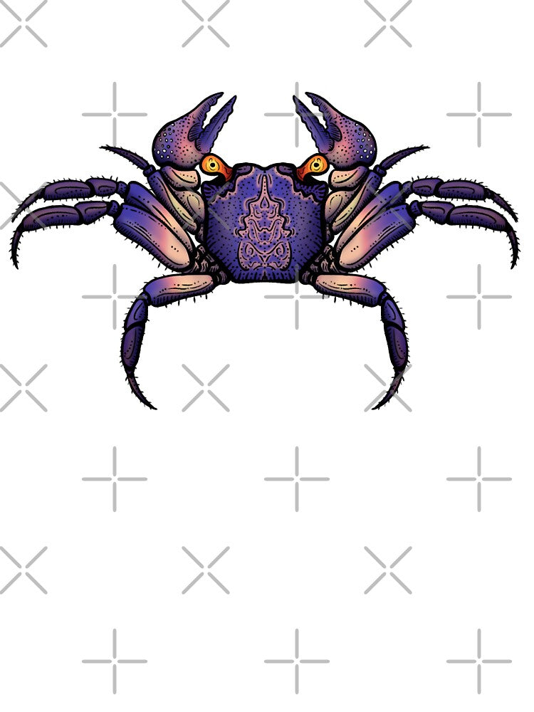 Vampire Crab Purple & Peach by porpoisefully T-Shirts, Hoodie, Sweatshirt | BlankRebels.com (Image 3)