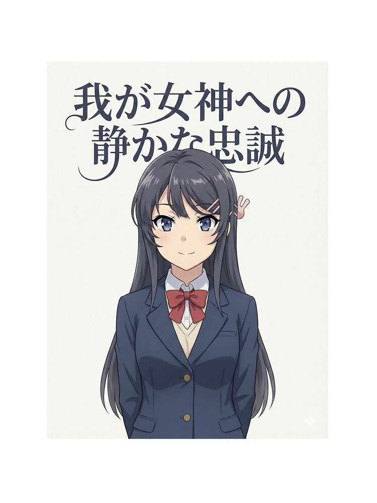 Mai Sakurajima – Quiet Loyalty to My Goddess Anime Art by Midnight Replay T-Shirts, Hoodie, Sweatshirt (Image 3)
