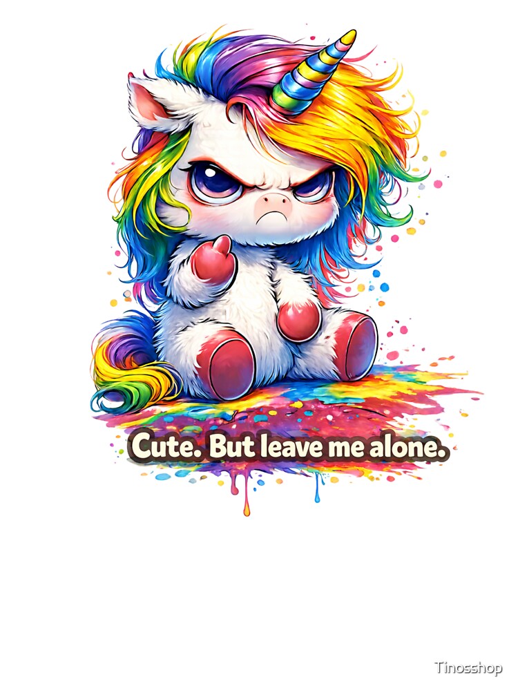 Cute. But leave me alone. – Grumpy Unicorn Design by Tinosshop T-Shirts, Hoodie, Sweatshirt | BlankRebels.com (Image 2)
