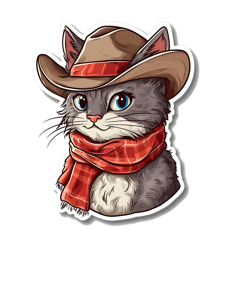 Purrfect Cowboy by stridr5555 T-Shirts, Hoodie, Sweatshirt | BlankRebels.com (Image 3)