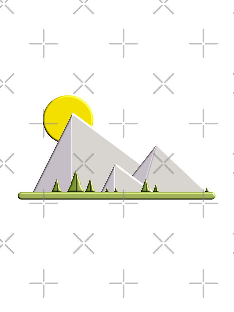 Abstract Mountain Scenery by onjcdesign T-Shirts, Hoodie, Sweatshirt | BlankRebels.com (Image 3)