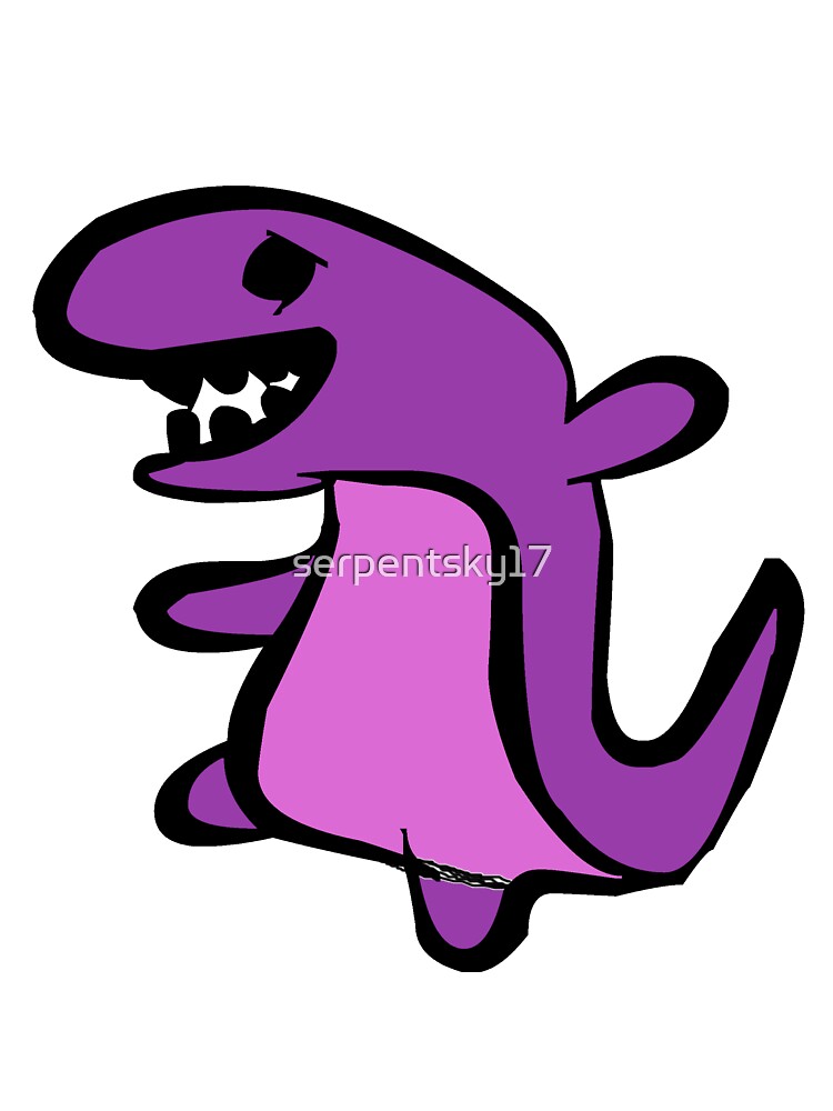 Happy Scrappy Purple Party Dinosaur by SerpentSkyArts T-Shirts, Hoodie, Sweatshirt | BlankRebels.com (Image 3)