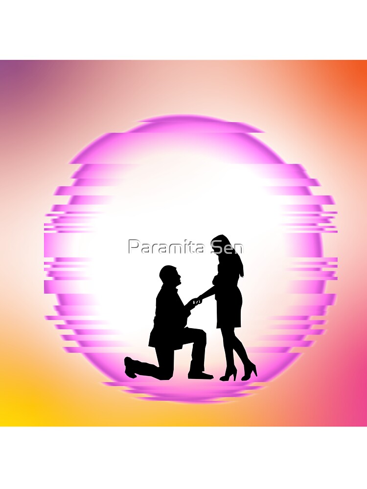 happy love couple proposing each other by Paramita Sen T-Shirts, Hoodie, Sweatshirt | BlankRebels.com (Image 3)