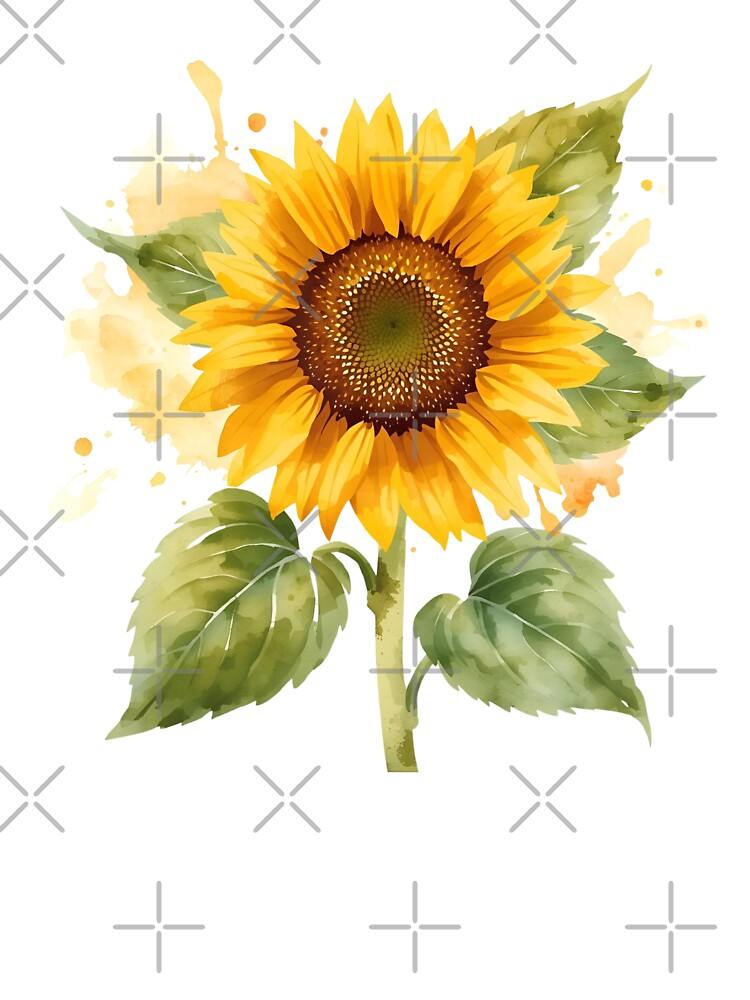 Sunflower, Bright Yellow Floral Aesthetic Sticker by Moodune T-Shirts, Hoodie, Sweatshirt | BlankRebels.com (Image 3)