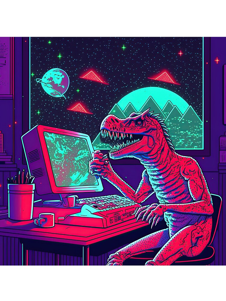 70s space dinosaur by IA-Power T-Shirts, Hoodie, Sweatshirt | BlankRebels.com (Image 3)