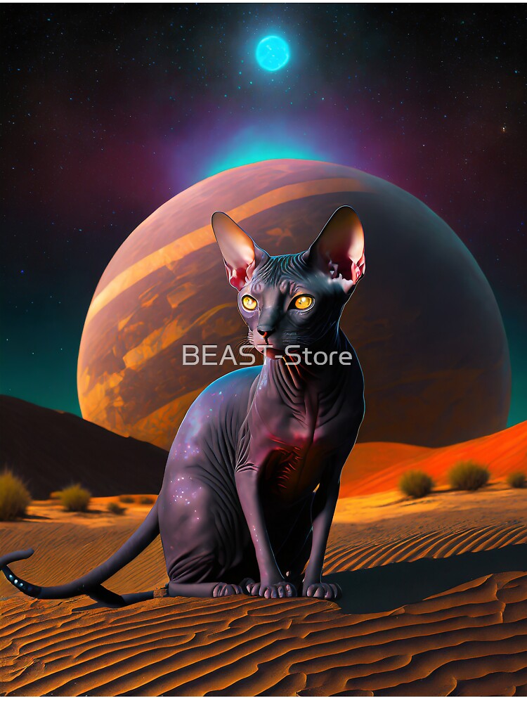Sphynx Cat 3D design by BEAST-Store T-Shirts, Hoodie, Sweatshirt | BlankRebels.com (Image 3)