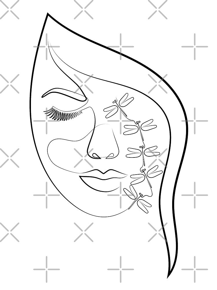 Charm and Allure | One Line Artist | Minimal Art | One Line Art | Minimalist by One-Line-Artist T-Shirts,... (Image 3)