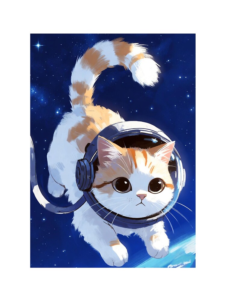the astronaut cat in outer space by KarenMelissaMz T-Shirts, Hoodie, Sweatshirt | BlankRebels.com (Image 3)