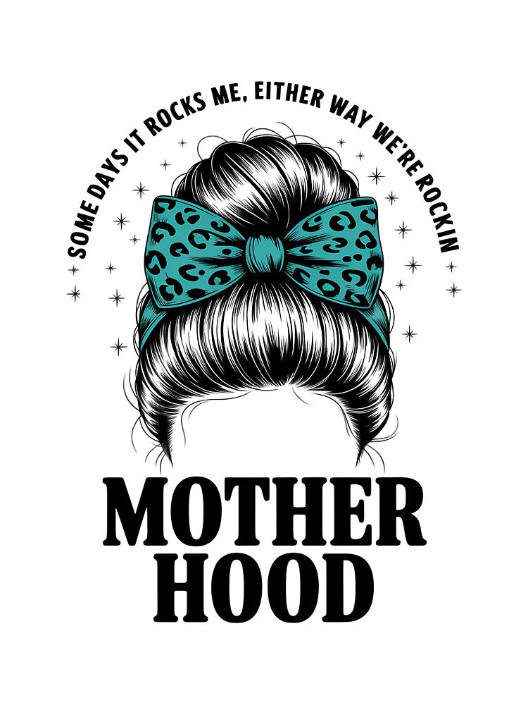 Motherhood Messy Bun Mom Mother's Day by LorenzaStamm T-Shirts, Hoodie, Sweatshirt | BlankRebels.com (Image 2)