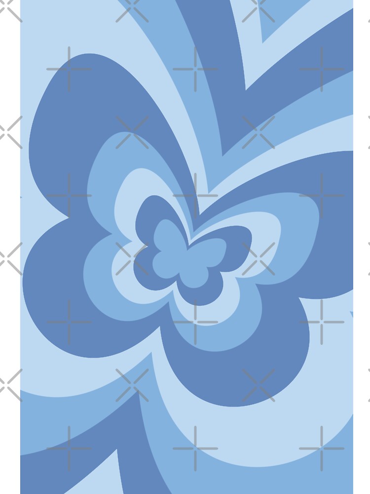 Blue Butterfly Aesthetic by LinDraws T-Shirts, Hoodie, Sweatshirt | BlankRebels.com (Image 3)