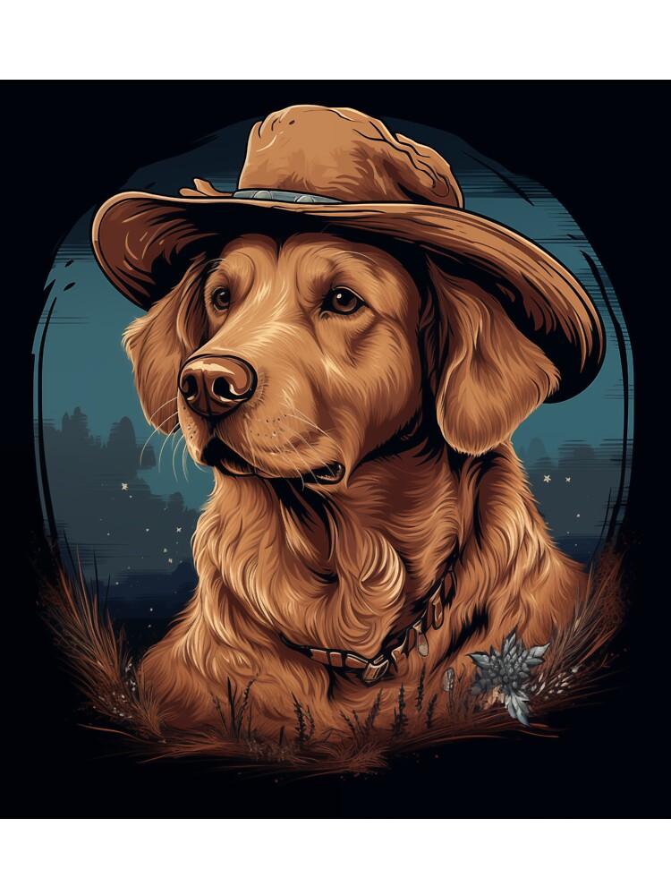 Golden Retriever Cowboy by Samuelsboro T-Shirts, Hoodie, Sweatshirt | BlankRebels.com (Image 3)