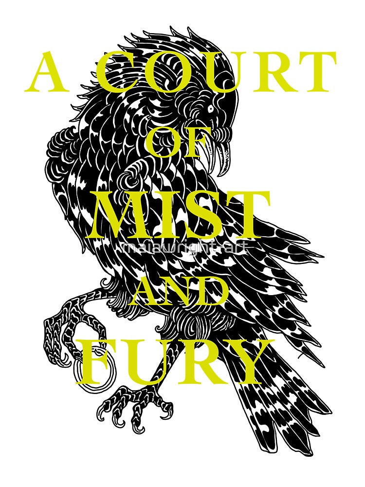 ACOTAR Book 2 Cover with title - A Court Of Mist And Fury by maiawright-art