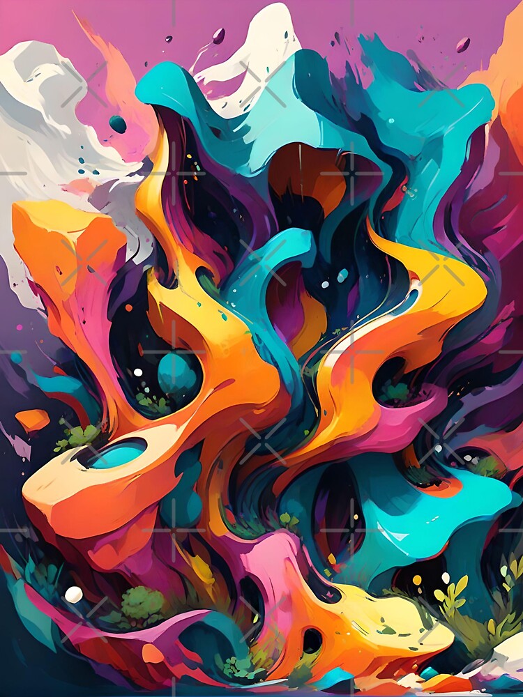 Large Colorful Abstract Art by Esterlane T-Shirts, Hoodie, Sweatshirt | BlankRebels.com (Image 3)