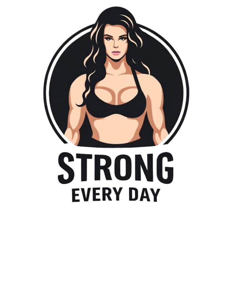 Strong Every Day Fitness Girl – Female Gym Motivation Design by IvannaMoroz T-Shirts, Hoodie, Sweatshirt (Image 3)