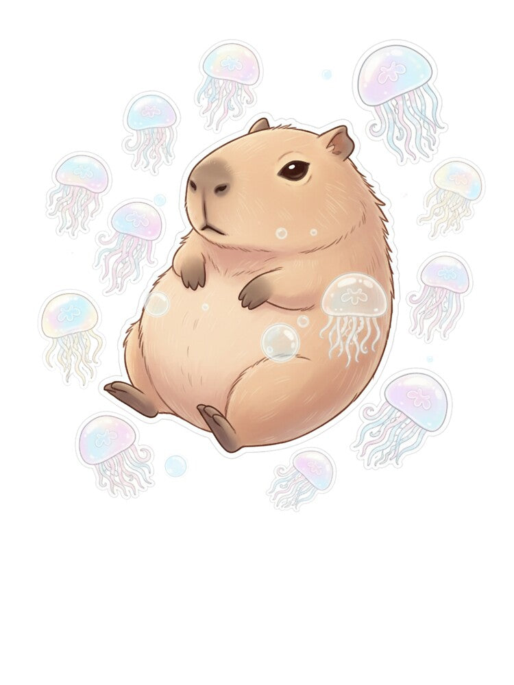 Capybara Jellyfish by BloodMoonDesigns T-Shirts, Hoodie, Sweatshirt | BlankRebels.com (Image 3)