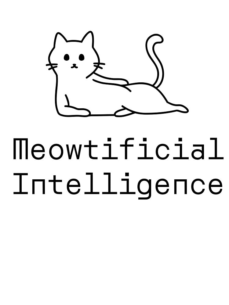 Meowtificial Intelligence by PromptlyPrinted T-Shirts, Hoodie, Sweatshirt | BlankRebels.com (Image 3)